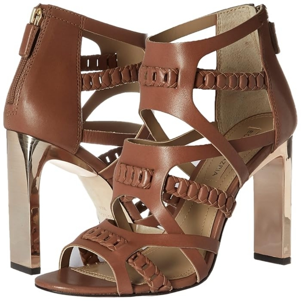 BCBGMAXAZRIA Women's DORIE Dress Sandal size 10 US Tan color